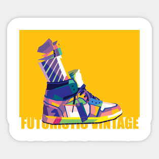 Dynamic Sneaker Popart Sticker